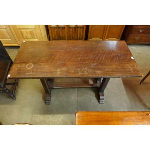 109 - An Arts and Crafts oak refectory table