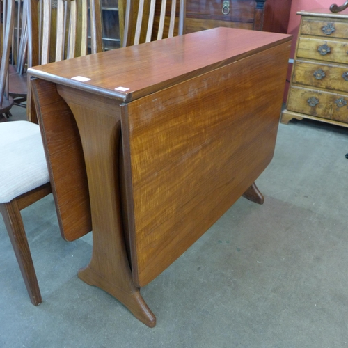 14 - A G-Plan Fresco teak drop-leaf table and four chairs