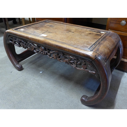 153 - A 19th Century Chinese padouk wood opium table