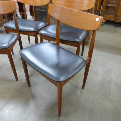 30 - A set of four G-Plan Danish Design teak dining chairs, designed by Ib Kofod Larsen