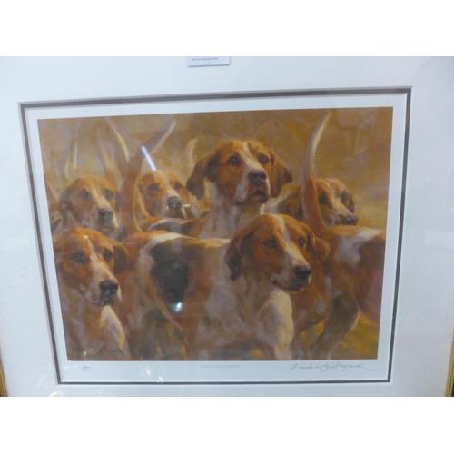 319 - a Frederick. J. Haycook limited edition signed print, Great Expectation, watercolour and two prints,... 