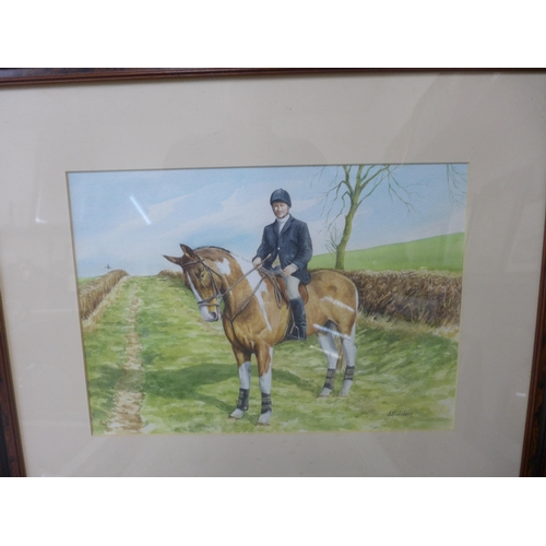 319 - a Frederick. J. Haycook limited edition signed print, Great Expectation, watercolour and two prints,... 