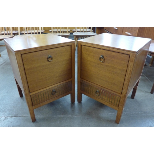 42 - A pair of Loughborough for Heals, teak bedside cabinets