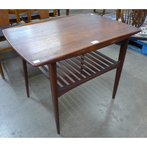 52 - A Danish France & Daverkosen teak side/coffee table, designed by Edward & Tove Kindt Larsen