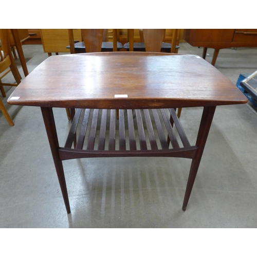 52 - A Danish France & Daverkosen teak side/coffee table, designed by Edward & Tove Kindt Larsen