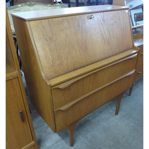 58 - A Sutcliffe of Todmorden S-Form teak bureau