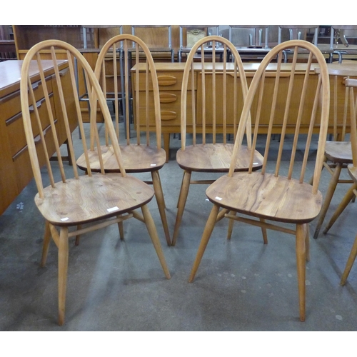 6 - A set of four Ercol elm and beech Quaker chairs