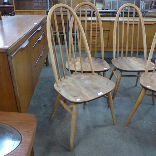 6 - A set of four Ercol elm and beech Quaker chairs