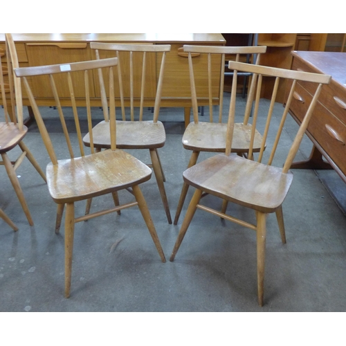 7 - A set of four Ercol elm and beech 391 model chairs