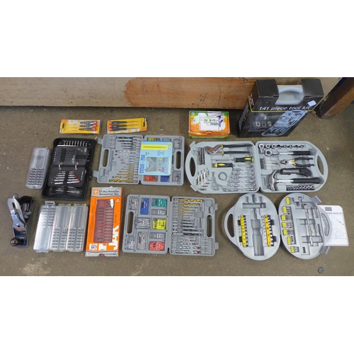 2044 - A box of assorted tool sets