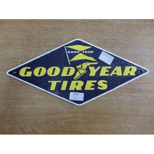 2069 - A Goodyear Tyres diamond plaque * this lot is subject to VAT