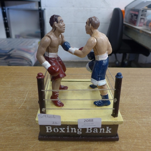 2088 - A boxing bank * this lot is subject to VAT