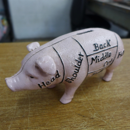 2094 - Three pig banks * this lot is subject to VAT