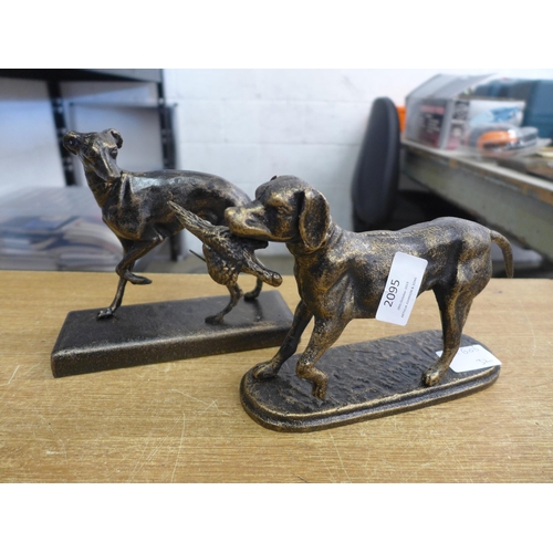 2095 - Retriever and greyhound figures * this lot is subject to VAT