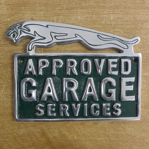 2112 - A Jaguar Approved Garage plaque * this lot is subject to VAT