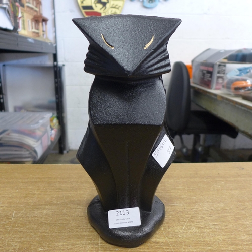 2113 - An Art Deco cat doorstop * this lot is subject to VAT