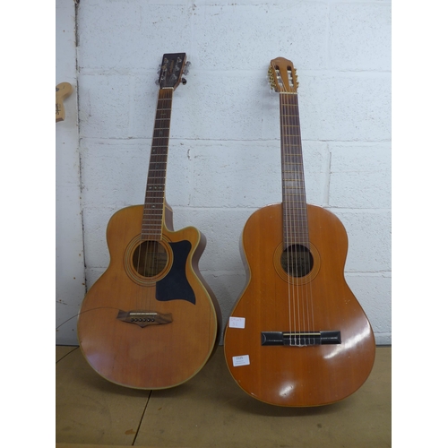 2125 - A Tanglewood electro acoustic guitar and a Raimundo acoustic guitar