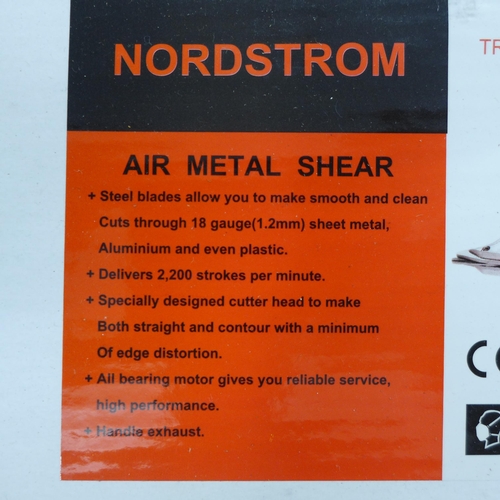 2142 - Two Nordstorm air tools Air nibbler and Air metal shear both boxed and unused * this lot is subject ... 