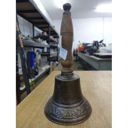 2154 - A hand bell * this lot is subject to VAT