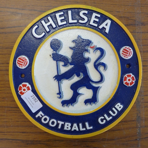 2192 - Two CFC football plaques * this lot is subject to VAT