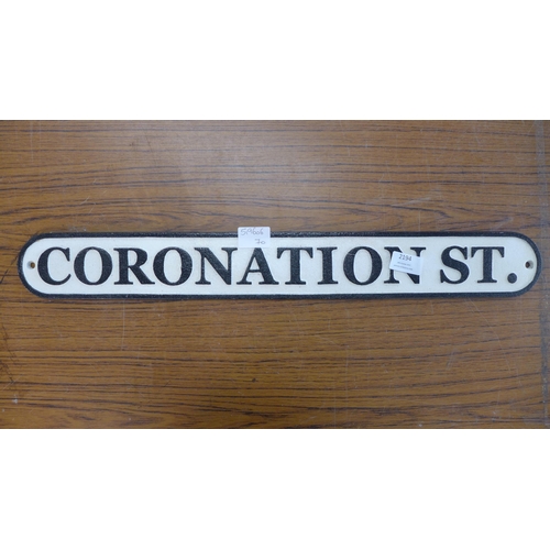 2194 - A Coronation Street sign * this lot is subject to VAT