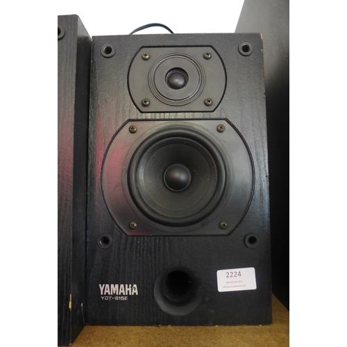 2224 - A Yamaha Active Servo processing sub-woofer YST-SW60 with 2 Yamaha YST-515E speakers