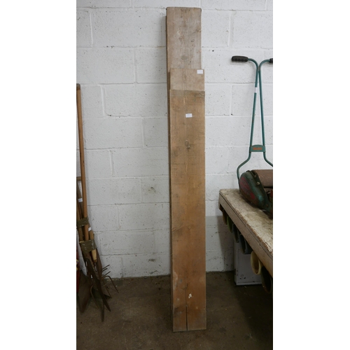 2284 - Four scaffold boards in various lengths