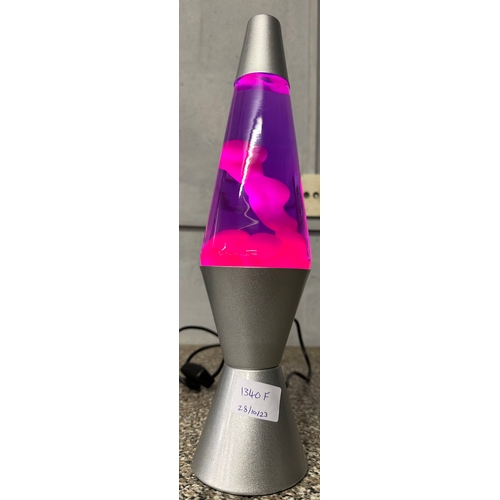 1340F - A large purple lava lamp