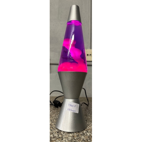 1340F - A large purple lava lamp