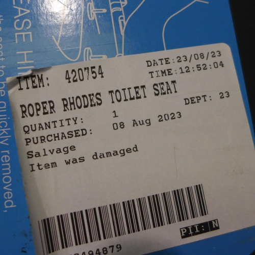 3205 - Roper Rhodes Secure Fix Toilet Seat - damaged (306-318) * This lot is subject to VAT