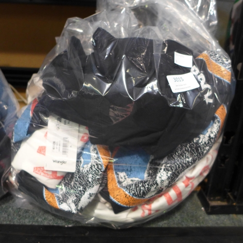 3015 - Quantity of men's Wrangler t-shirts - mixed sizes, styles and colours * This lot is subject to VAT