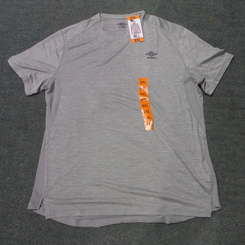 3028 - Quantity of men's grey Umbro Tee's, mixed size. *This lot is subject to VAT