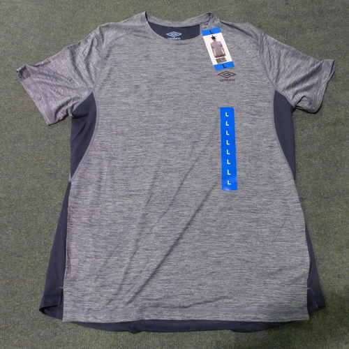 3033 - Quantity of men's blue Umbro tee's, mixed sizes *This lot is subject to VAT