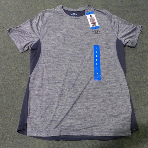 3034 - Quantity of men's blue Umbro tee's, mixed sizes *This lot is subject to VAT