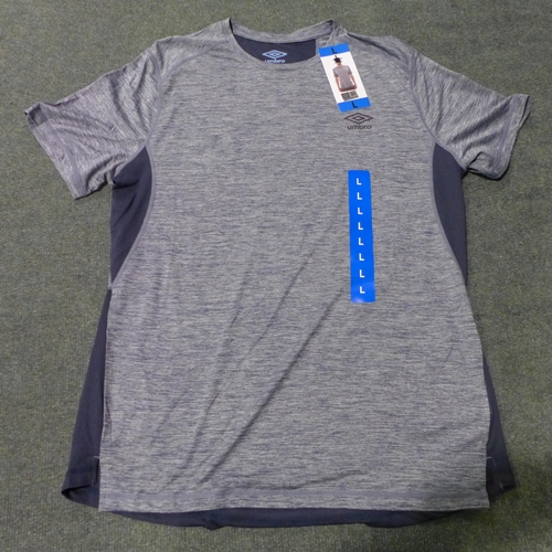 3035 - Quantity of men's blue Umbro tee's, mixed sizes *This lot is subject to VAT