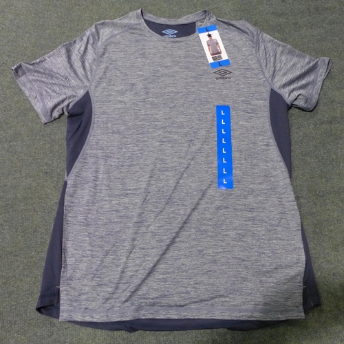 3037 - Quantity of men's blue Umbro tee's, mixed sizes *This lot is subject to VAT