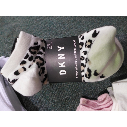 3044 - Assorted women's DKNY and Under Armour socks. *This lot is subject to VAT