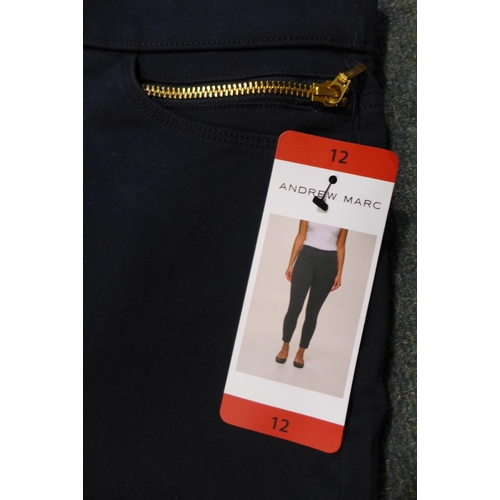 3062 - Quantity of women's Andrew Marc navy trousers, mixed sizes. *This lot is subject to VAT