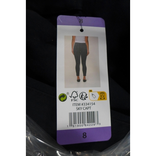 3062 - Quantity of women's Andrew Marc navy trousers, mixed sizes. *This lot is subject to VAT