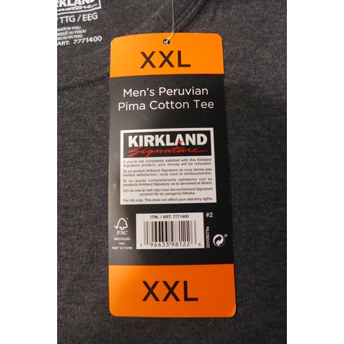 3071 - Quantity of Men's Kirkland Signature Peruvian Pima cotton Tee's, various sizes. *This lot is subject... 