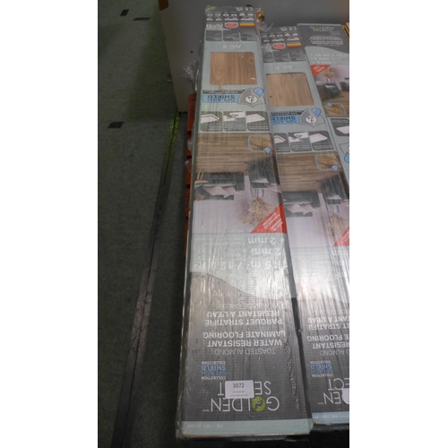 3072 - 4 pks of Laminate Flooring (Toasted Almond)   (307-43) * This lot is subject to VAT