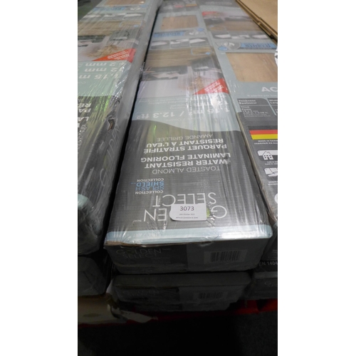 3073 - 3 pks of Laminate Flooring (Toasted Almond)   (307-291) * This lot is subject to VAT