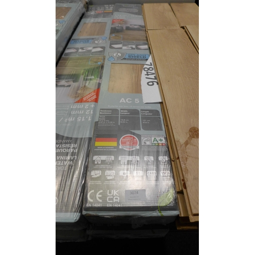 3074 - 3 pks of Laminate Flooring (Toasted Almond)   (307-292) * This lot is subject to VAT