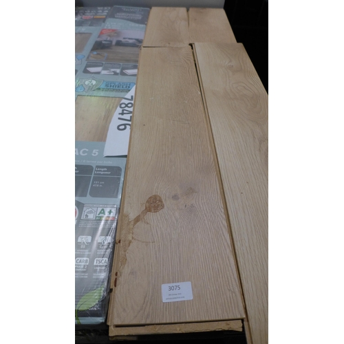 3075 - Quantity of loose Laminate Flooring (Oslo Light Oak) (307-42) * This lot is subject to VAT