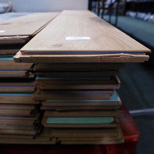 3076 - Quantity of loose Laminate Flooring (Oslo Light Oak) (307-290) * This lot is subject to VAT