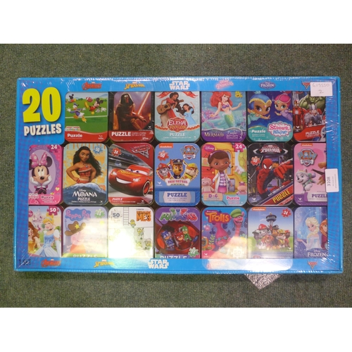 3108 - Pack of 20 mixed licensed puzzle tins