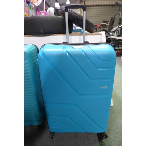 3113 - American Tourister Jetdriver Large 79cm 4 Wheel Hardside Spinner Luggage Case - damaged handle (307-... 