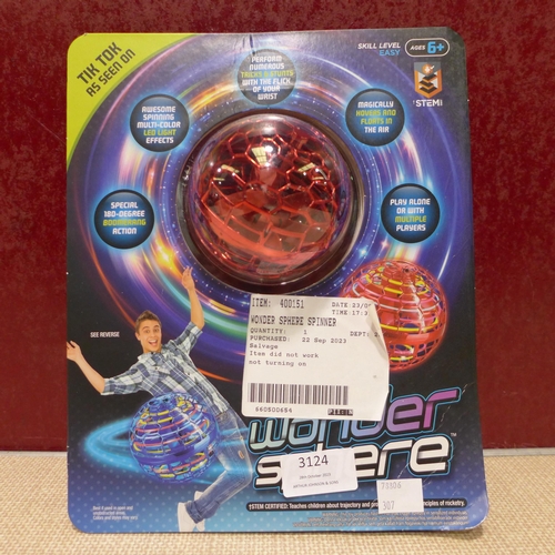 3124 - Wonder Sphere Spinner Ball (307-214) * This lot is subject to VAT