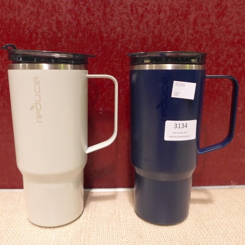 3134 - 2 x Hot 1 Travel Mugs (24oz) (307-190) * This lot is subject to VAT