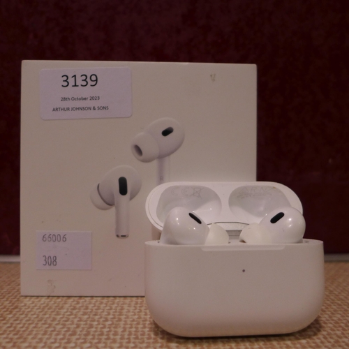 3139 - Apple Airpods Pro (2nd Gen) (model no.:- MQD83ZM/A), original RRP £189.99 + VAT (308-21) * This lot ... 